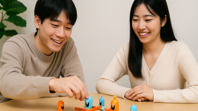 ゴブレットゴブラーズを遊ぶカップル