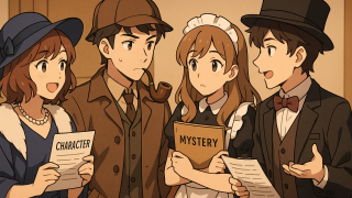 仮装してマーダーミステリーを遊ぶ初めての男女